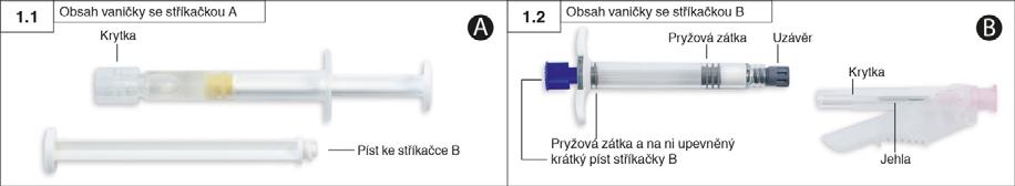 Souprava obsahující dvě zatavené vaničky v papírové krabičce.