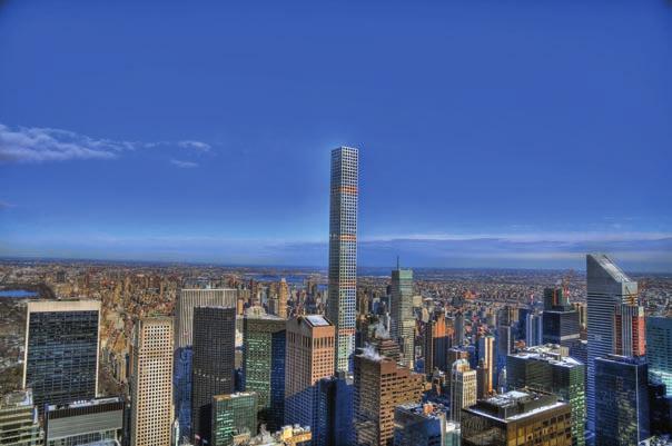 4 432 Park Avenue New York, Spojené státy americké Při výstavbě budovy 432 Park Avenue byly použity vysoce kvalitní přísady na snížení hodnoty vodního součinitele od skupiny BASF.