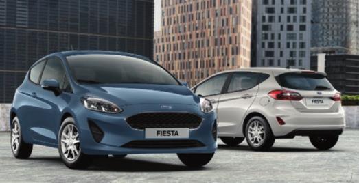 FORD FIESTA Stupně výbavy Trend Standardní prvky exteriéru 16" ocelová kola, kryty kol s 5 paprsky Malý zadní spojler v barvě karoserie Přední halogenové projektorové světlomety s funkcí denního