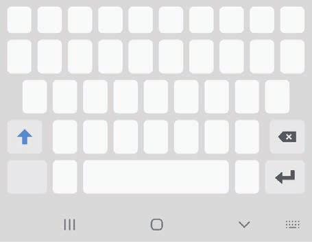 Základy Změna klávesnice Chcete-li změnit klávesnici, klepněte na položku na navigačním panelu. Chcete-li změnit typ klávesnice, klepněte na položku vyberte typ klávesnice, který chcete.