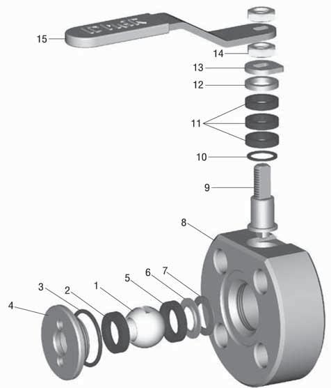 KULOVÝ KOHOUT PRO PÁRU, MEZIPŘÍRUBOVÝ PN 16/40 BALL VALVE FOR STEAM, WAFER TYPE PN 16/40 K85 171 516/540 WK 4at Barva nátěru tělesa /Color of body paint šedá /grey Použití / Application V