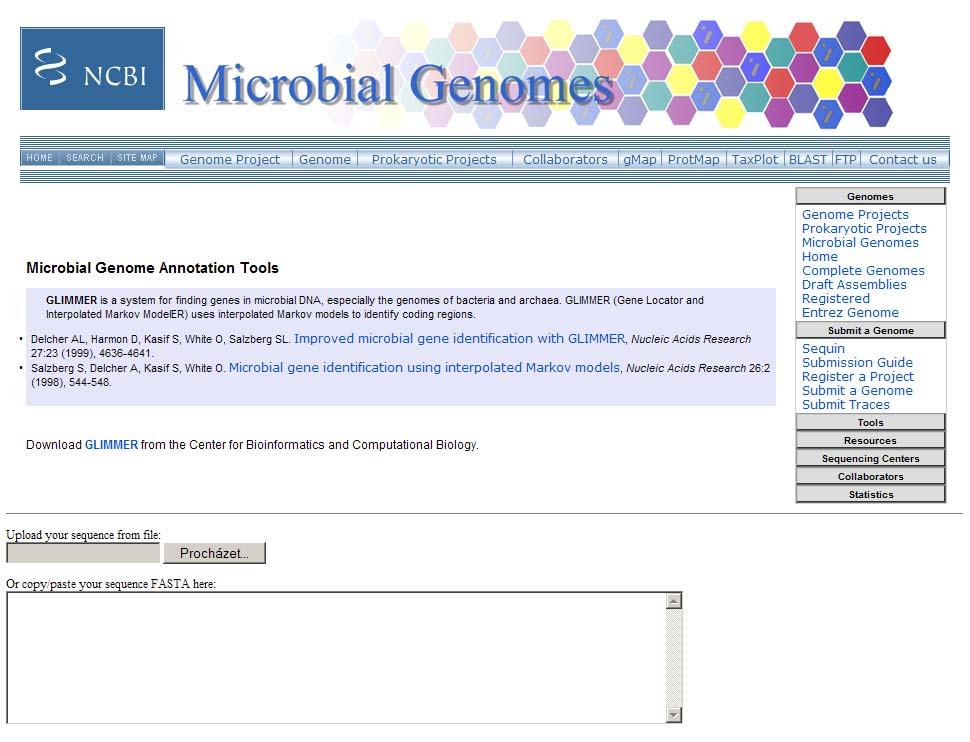 Glimmer http://www.ncbi.nlm.nih.