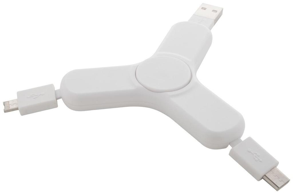 S184691 Spinner USB nabíjecí kabel 73,90Kč/ks Plastový spinner s USB nabíjecím kabelem s