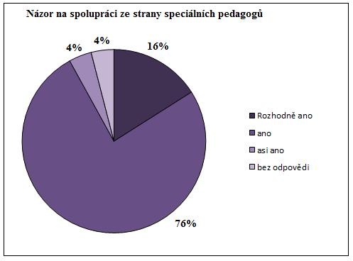 strany speciálních pedagogů Ze strany speciálních pedagogů bylo pro rozhodně ano