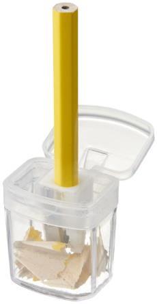 Ořezávátko Ořezávátko s víčkem a plastovou krabičkou určenou k zachycení odřezků. PP plast.