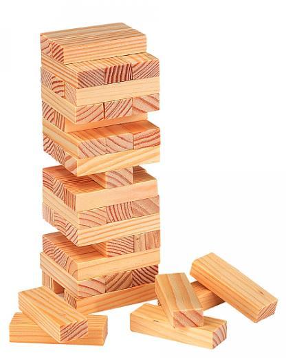 38,50 Kč/ks TRUMBLING dřevěná hra Věž, 50 ks kostek