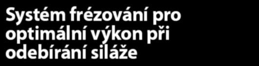 zajišťuje 114 nožů 60 zalomených a 54 rovných nožů Spirálové