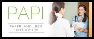 CZEMS - sběr dat Paper and pen interviewing (PAPI) Two-stage