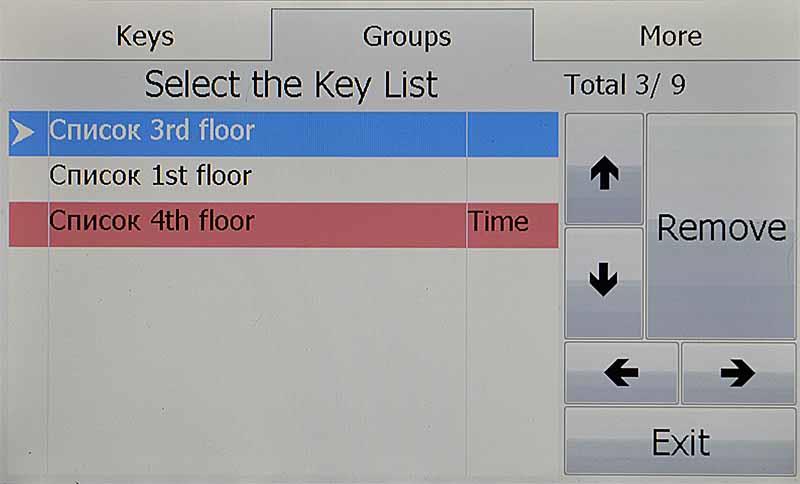 Filtrovat Odebere ze seznamu všechny klíče, které jsou vydané, zablokované nebo nepovolené odebrat v daném čase. Uvidíte pouze ty klíče, které máte v kompetenci si vzít.