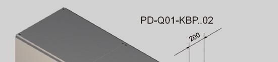 PD-Q-KB2208 35587 42 000 PD-Q2-KB220 35606 PD-Q-KB220 35588 42 DĚLÍCÍ KRYTY MEZI SKŘÍNĚ pro skříně QA55 a QA40 slouží pro oddělení prostoru polí v sestavě montáž mezi skelety sousedních polí ocelový