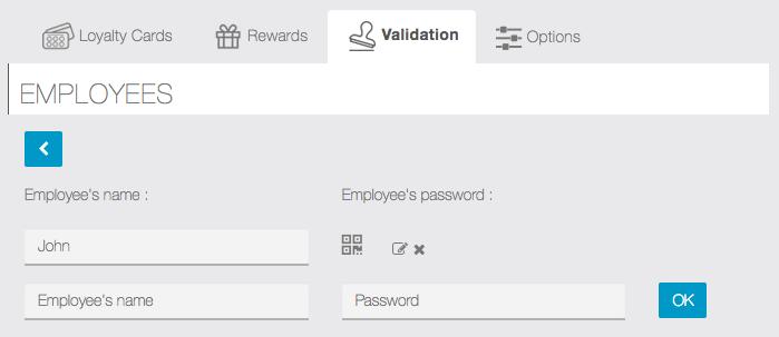 user will not be automatically created. This employee cannot be deleted but you ll need to define a 4-digit pin-code in order to validate the points on the card.