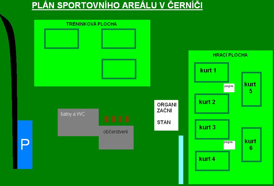 7 X. SEZNAM PŘÍLOH 1. Plán sportovního areálu v Černíči...7 2. Fotografie..8 3.