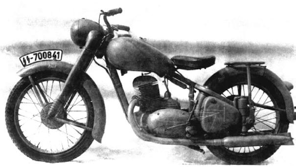 Vývoj motocyklů V roce 1944 měl