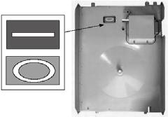 Mechanický ukazatel polohy Ukazatel polohy je umístěn pod ochranným krytem na spodní straně vany je jasně viditelný ze země.