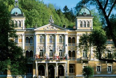 LÁZEŇSKÉ HOTELY V MARIÁNSKÝCH LÁZNÍCH Unikátní historická budova Nových Lázní, jednoho z nejkrásnějších lázeňských hotelů v