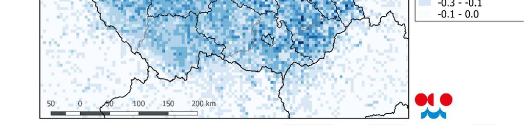 . nejvyšší denní koncentrace PM10 [µg.m -3 ]* Zdroj. ČHMÚ *Na mapě je uveden rozdíl efektu NPSE-WaM a NPSE-WM. 3.
