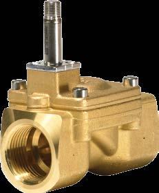 Uzavírací solenoidové ventily Těsnění NBR, teplota média 10 90 C, maximální tlak 1,6 MPa EV220A DN6 G 1/4" 1,0 m/h 92 Nm 042U400 EV220A DN10 G /8" 1,6 m /h 148 Nm 042U401 EV220A DN12 2,5 m/h 21 Nm