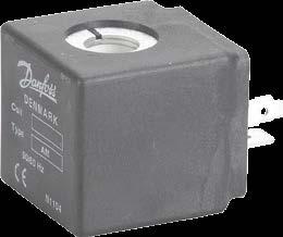 Cívky pro solenoidové ventily Použití AM20C 20V 50Hz, 9,5W Kontakty DIN, IP00 EV220A, EV210A, EV10A 042N0840 Kontakty DIN, IP00 EV220A, EV210A, EV10A 042N0842 AM012D 12V d.c.