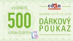 nemusíte ani balit. Dárkové poukazy NC Eden máme za 100, 200 nebo 500 Kč.