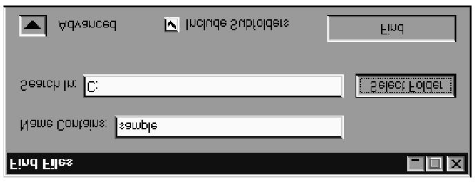 V ovládacím panelu aplikace Digita Desktop klepněte na tlačítko Find (Najít). Složka Poklepáním na složku se zobrazí nové Náhledové okno s náhledy uložených snímků.