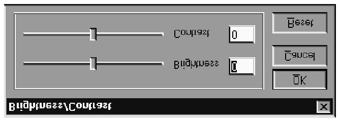 V nabídce Image (Obraz) zvolte příkaz Brightness/Contrast (Jas/Kontrast). Zobrazí se dialogové okno pro úpravu jasu a kontrastu. 2.