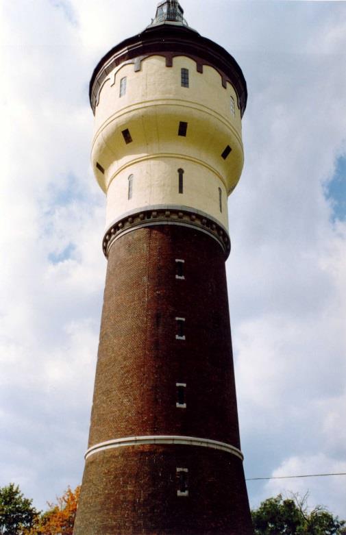 města Plzně pivovarské vodárenské věže, v níž byly umístěny dvě nádrže jedna pro akumulaci