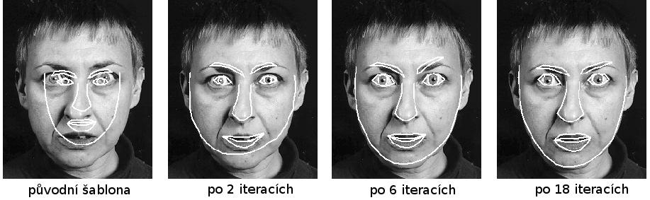 výrazu v obličeji nebo přítomnosti externích předmětů. Získané informace o obličeji (vzdálenosti mezi částmi obličeje, velikost, tvar a textura jednotlivých částí) se poté použijí při rozpoznávání.