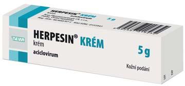 Herpesin krém 5 g Používá se při léčbě oparu rtů a obličeje u dospělých i dětí.