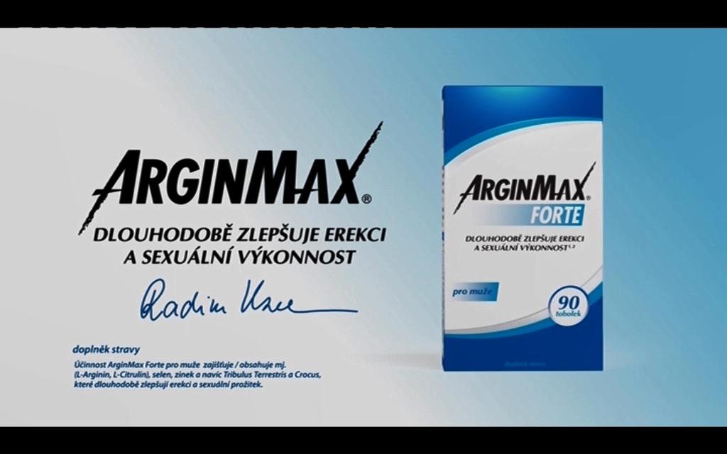 Komentář: Arginmax, dlouhodobě zlepšuje erekci a sexuální výkonnost.