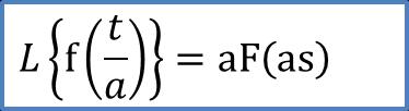 Změna měřítka (podobnost) Laplaceovo zrcadlo - úloha v obraze Oblast komplexní proměnné (s) Úloha v originále: -