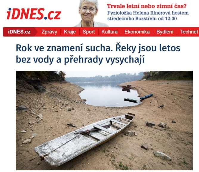 Rok 2018 = extrémní sucho