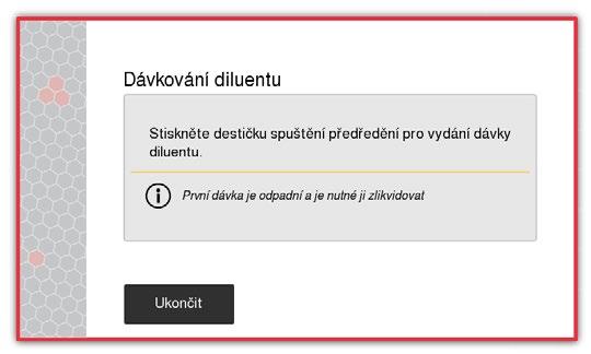 3. Postup (Analýza vzorku) Analýza vzorku (postup předběžného ředění) Postupujte podle zavedených způsobů ochrany vaší laboratoře před biologicky nebezpečným materiálem.