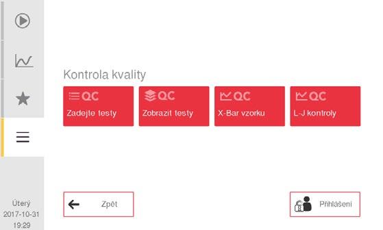 7. Struktura nabídky a Pokročilé nastavení Struktura nabídky Diagram Hlavní nabídky Nabídka Nastavení Nabídka Údržba 1 Hlavní nabídka Nabídka Kontrola kvality Nabídka Údržba 2 (Čištění) Nabídky s