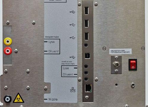 1. Úvod Přehled analyzátoru 2 1 8 4 3 5 7 6 Obrázek 2: Vstupy/výstupy a rozhraní analyzátoru Součást Popis a funkce 1 Porty USB (hostitel)