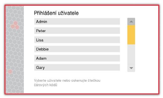 7. Struktura nabídky a Pokročilé nastavení Nastavení pokročilých parametrů Úroveň přihlášení Základní uživatel Uživatel Pokročilý uživatel Správce Popis Analýza, prohlížení a vyhledávání vzorků.