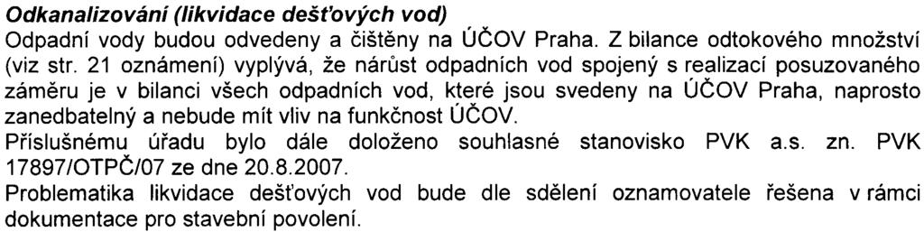 Jako kompenzace za pokácené døeviny je navržena náhradní výsadba v poètu 62 stromù.