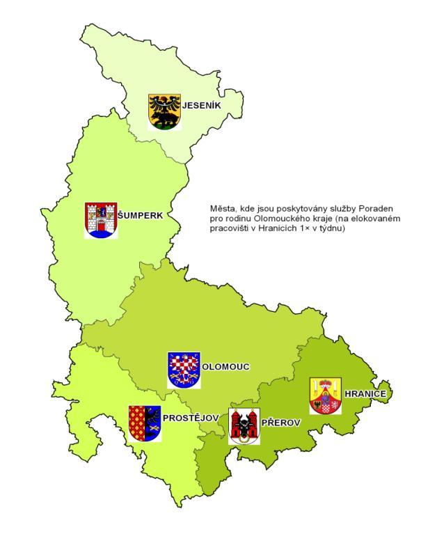 3.2 Sociální služba: odborné sociální poradenství - Poradny pro rodinu Olomouckého kraje podle 37 zákona č. 108/2006 Sb., o sociálních službách, v platném znění.