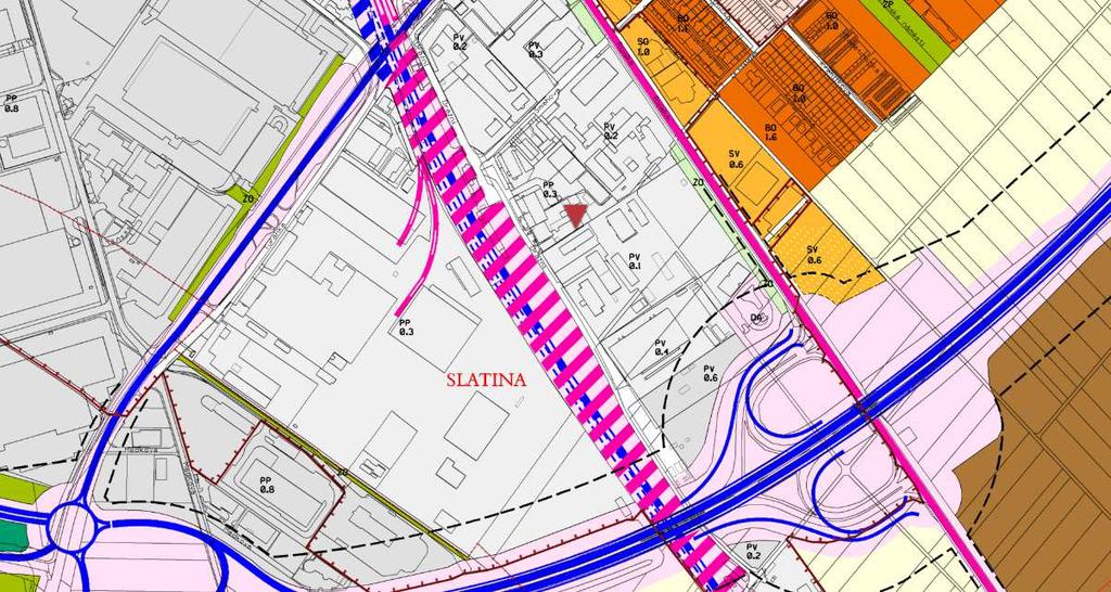 nádvoří a ostatní plocha. Na parc.č. 2201/6 - zastavěná plocha a nádvoří o výměře 1197 m 2 je postavena výrobně skladovací hala (jiná stavba) bez čp/če a na parc.č. 2201/7- zastavěná plocha a nádvoří o výměře 1044 m 2 je postavena administrativní budova (jiná stavba) č.