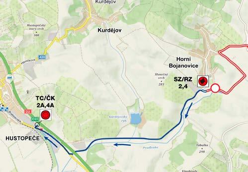 ALLTERNATE ROAD SS 2,4 H.BOJANOVICE-BOŘETICE-NĚMČIČKY-V.