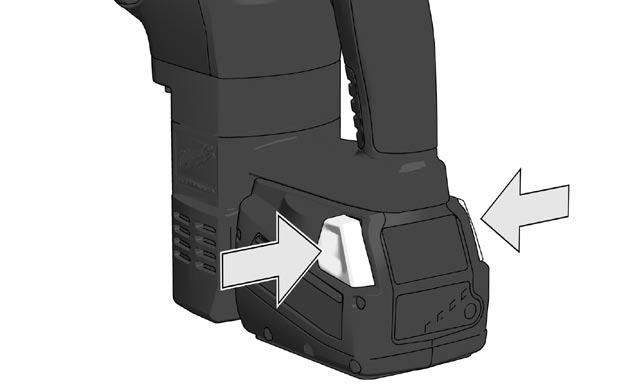 X 2 Remove the battery pack before starting any work on the machine.