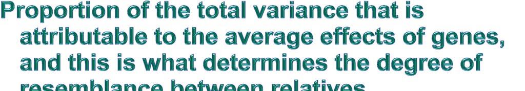 Heritability i the proportion of phenotypic variation in a population that i attributable to genetic variation