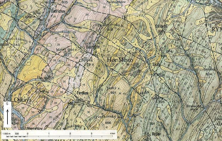 Geologická stavba v okolí Horního Města a mineralogie železných rud (literární rešerše) 13 4.