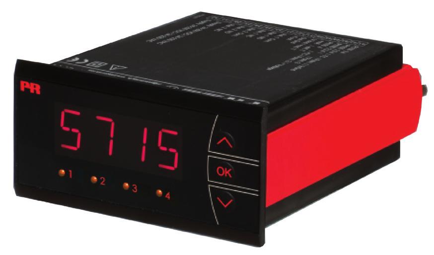 3. Popis výrobku PREVIEW 5715 Programovatelný ukazovací přístroj Čtyřmístný červený LED displej, výška znaku 13,8 mm.