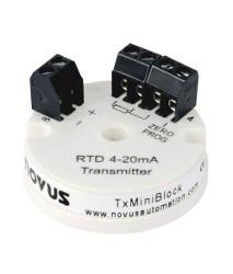 Převodníky teploty Typ TMini Block TRailUSB TBlockUSB Montáž do hlavice na lištu DIN do hlavice Průměr 34 mm 43,5 mm