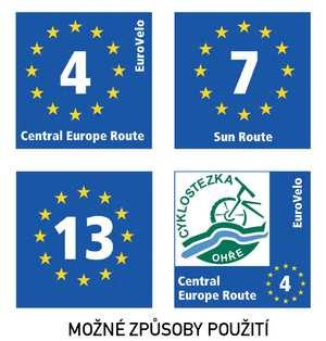 4.1.3 Trasy EuroVelo Garantem značení Evropských značených cyklotras je Evropská cyklistická federace (ECF). Koordinátorem Evropských tras v ČR je Nadace partnerství.