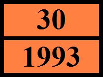 3. Třída/třídy nebezpečnosti pro přepravu Třída (ADR) : 3 Bezpečnostní značky (ADR) : 3 : UN 1993 LÁTKA HOŘLAVÁ, KAPALNÁ, J.N. (Ethanol), 3, III, (D/E) 14.