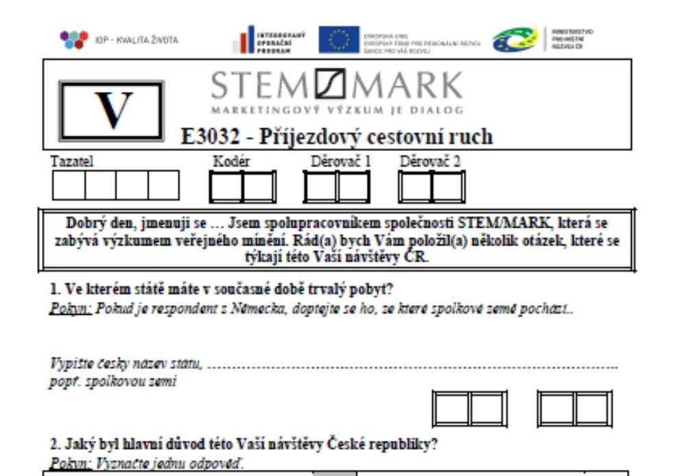 Dotazník č.