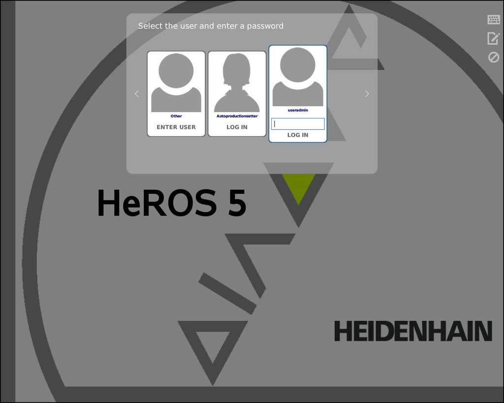 Funkce HEROSu Správa uživatelů 9 Chcete-li smazat klíč v řízení a tím odstranit možnost bezpečného DNC-spojení pro uživatele, postupujte podle pokynů: Zvolte bod menu HeROS Zvolte bod menu Nastavení