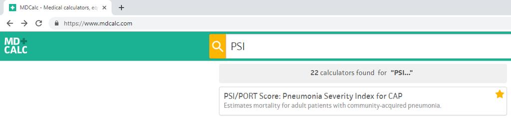 Komunitní pneumonie Pneumonia severity index (PSI) muži věk ženy věk 10 ústav sociální péče věk + 10 přidružené nemoci nádory 30 hepatopatie 20 ICHS 10 CMP 10 nefropatie 10 laboratorní nálezy ph pod