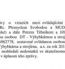 person the statutory authority of DT Výhybkárna a strojírna, a.s., for 2018, dated 7 March 2019, we claim that we did not fi nd any discrepancies